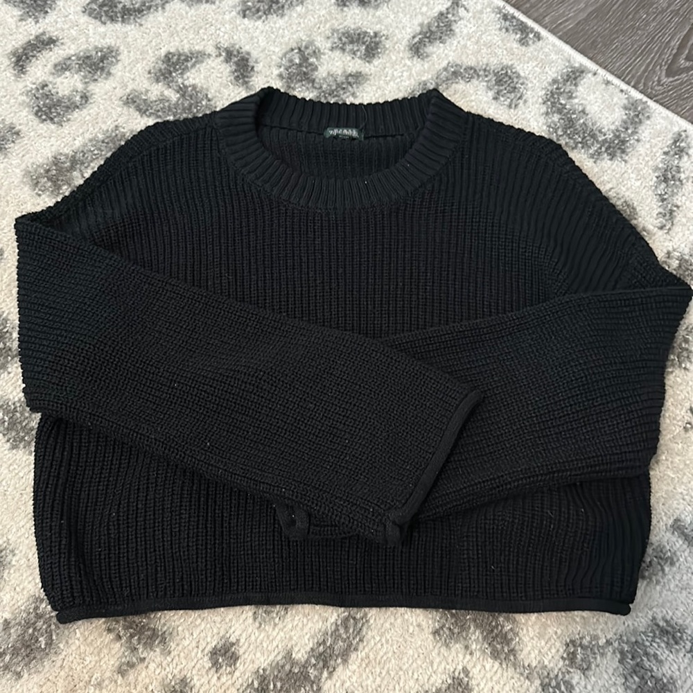 wild fable knit black sweater